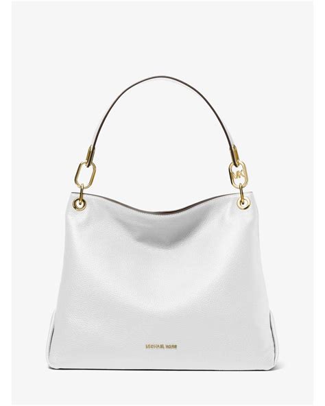 Trisha Large Pebbled Leather Shoulder Bag 